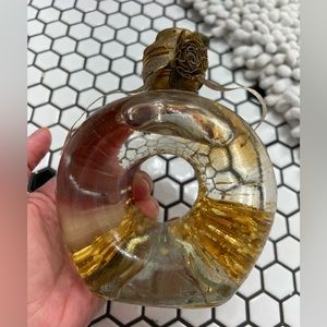 New wax sealed inne dispensable bath Body and massage oil in glass bottle